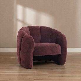 Fauteuil Lois velvet paars
