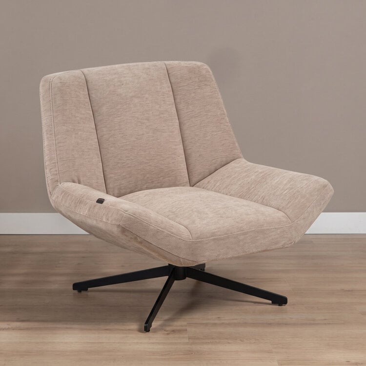 Fauteuil Mara draaibaar velvet beige