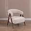 Fauteuil Yasmin leopard taupe