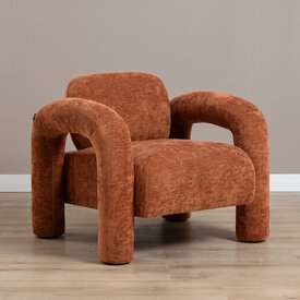 Fauteuil Tess velvet oker