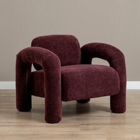 Fauteuil Tess velvet paars