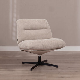 Fauteuil Sara draaibaar velvet beige