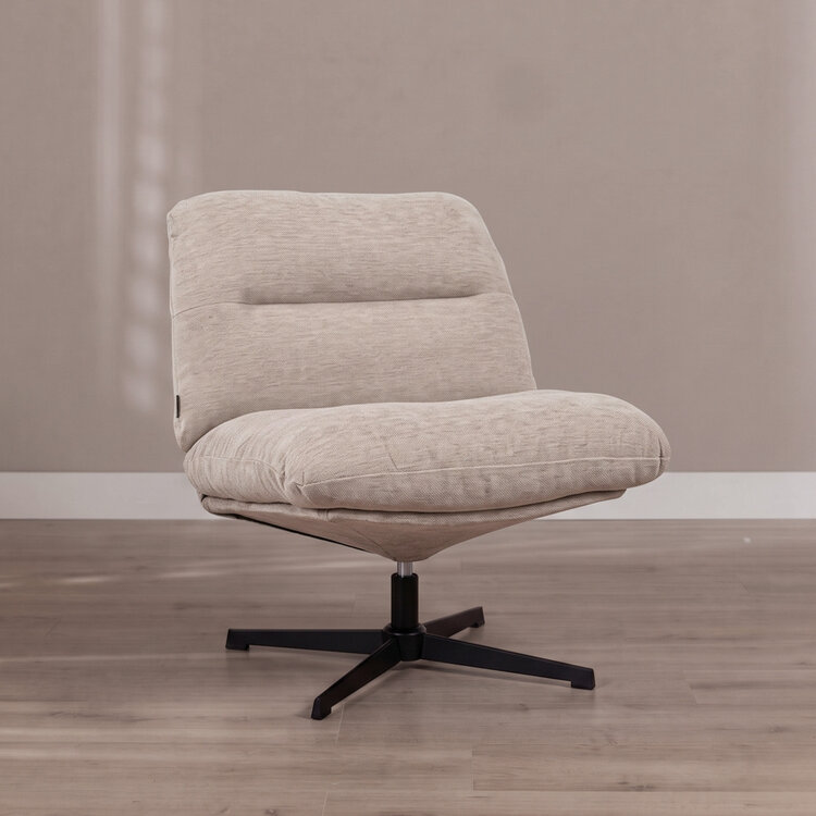 Fauteuil Sara draaibaar velvet beige