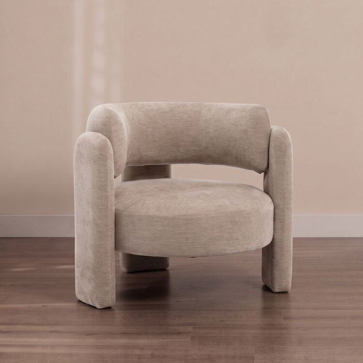 Fauteuil Jolie velvet beige