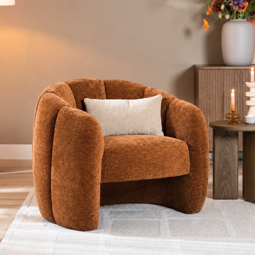 Fauteuil Lois velvet oker