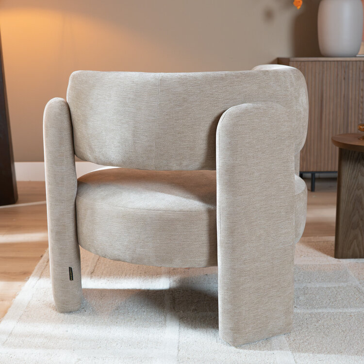 Fauteuil Jolie velvet beige