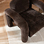 Fauteuil Tess velvet bruin