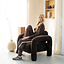 Fauteuil Tess velvet bruin