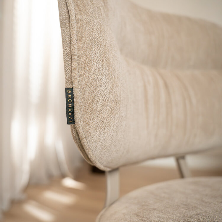 Eetkamerstoel Rosa velvet beige