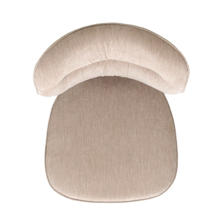 Eetkamerstoel Rosa velvet beige