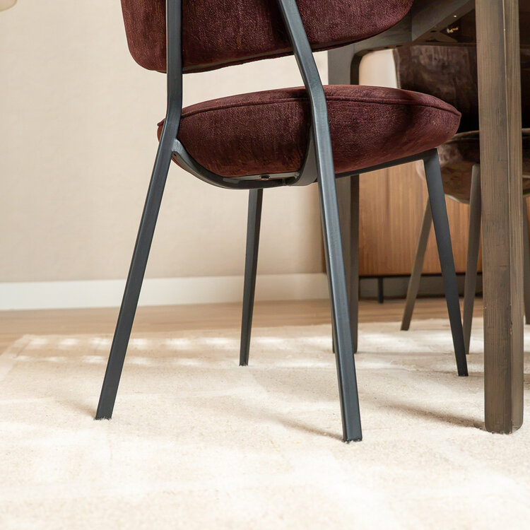 Eetkamerstoel Rosa velvet beige