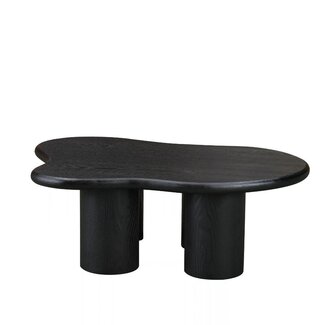 Salontafel Alma organisch zwart eiken