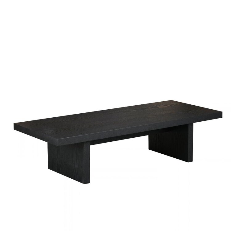 Salontafel Jersey 120x50 cm zwart eiken