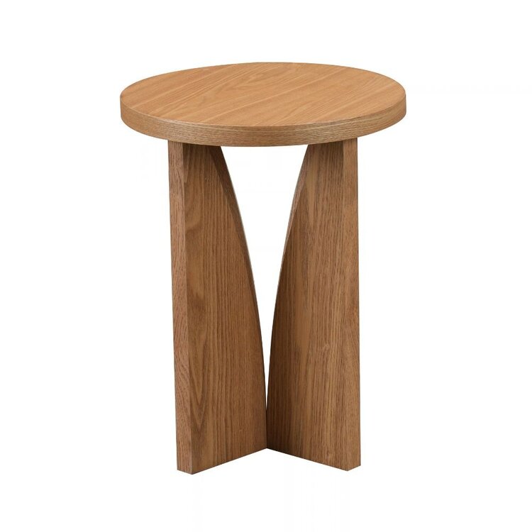 Bijzettafel Miami ø35 cm blank eiken