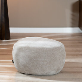 Poef Fenna velvet beige