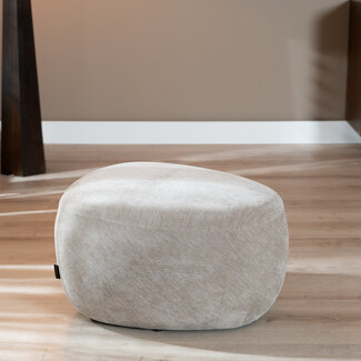 Poef Fenna velvet beige