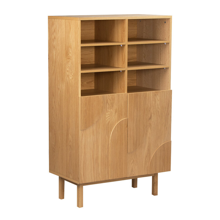 Wandkast Mats blank eiken 90 x 140 cm