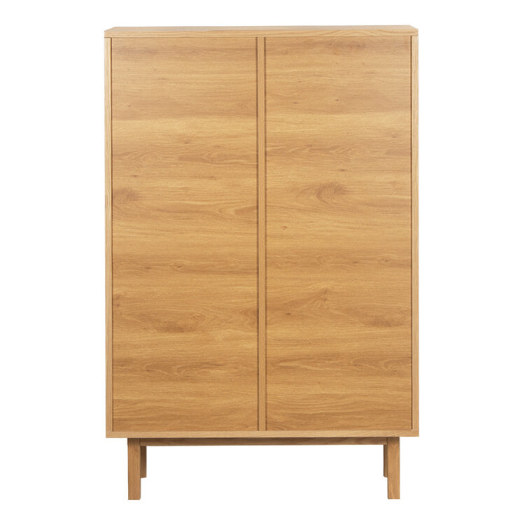 Wandkast Mats blank eiken 90 x 140 cm