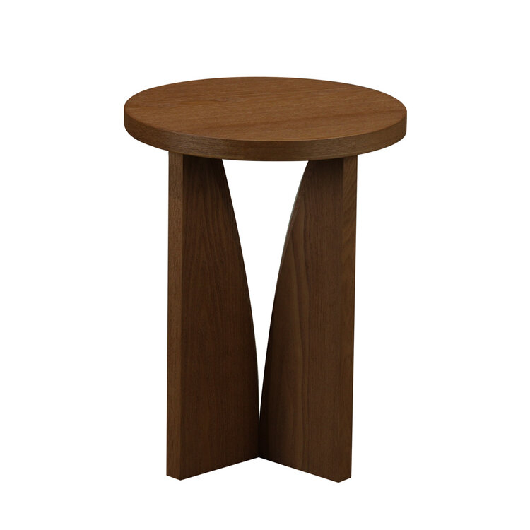 Bijzettafel Miami ø35 cm rustiek eiken