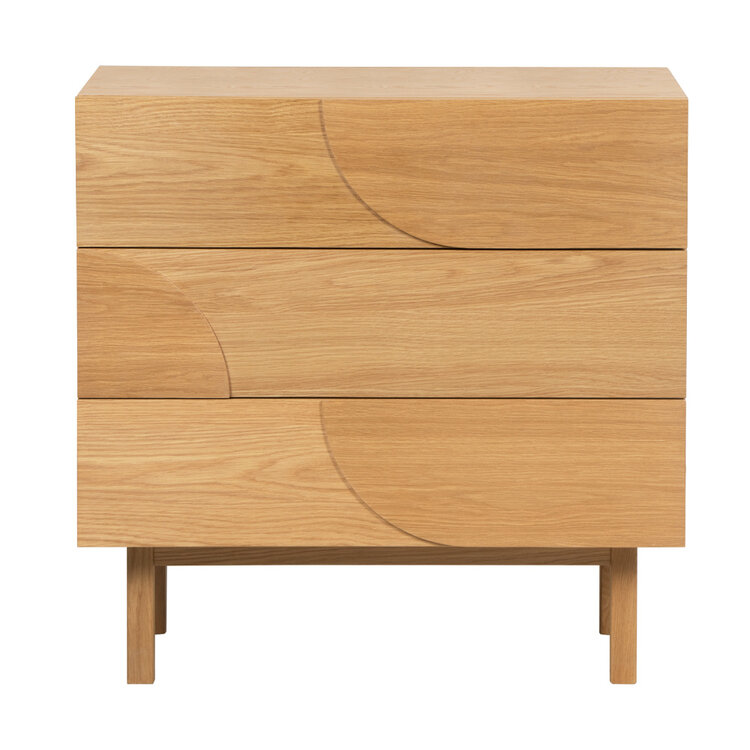 Ladekast Mats blank eiken 80 x 80 cm