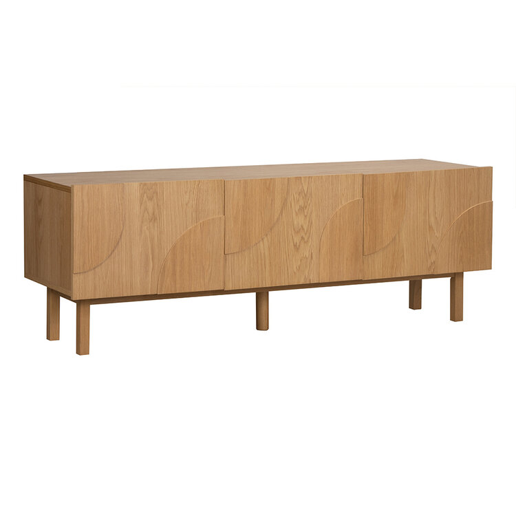 TV-meubel Mats blank eiken 160 cm