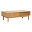 Salontafel Mats blank eiken 120 x 40 cm