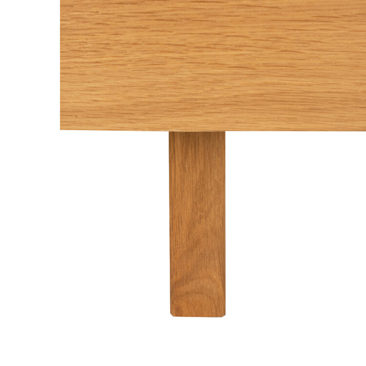 Bijzettafel Mats blank eiken 48 x 55 cm
