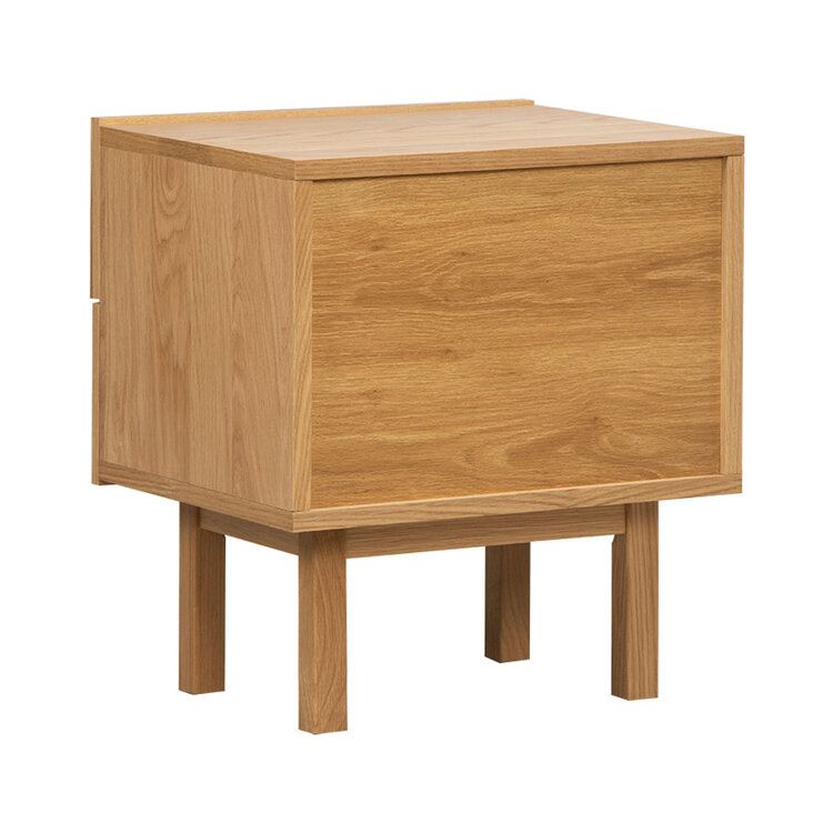 Bijzettafel Mats blank eiken 48 x 55 cm