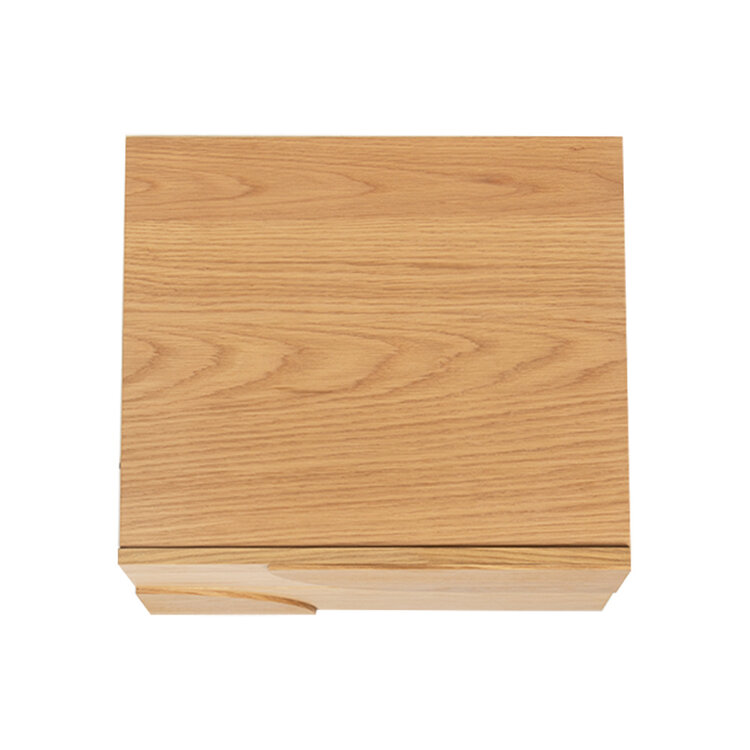 Bijzettafel Mats blank eiken 48 x 55 cm