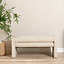 Eetkamerbank Lux leopard taupe 100 cm