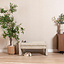 Eetkamerbank Ravi chenille beige/taupe 100 cm