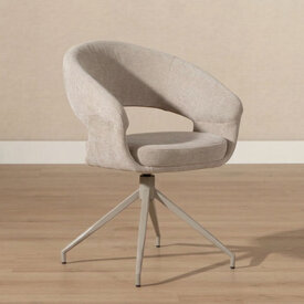 Eetkamerstoel Suzie draaibaar velvet beige