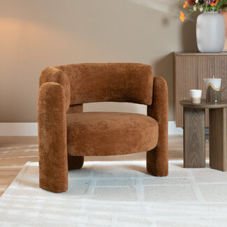 Fauteuil Jolie velvet oker