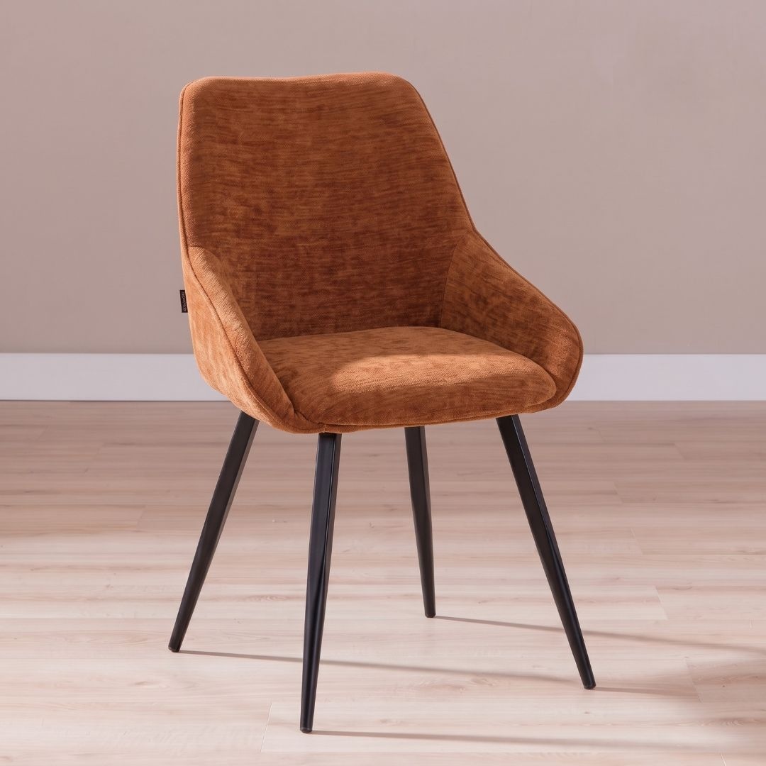 Eetkamerstoel Lynn velvet oker