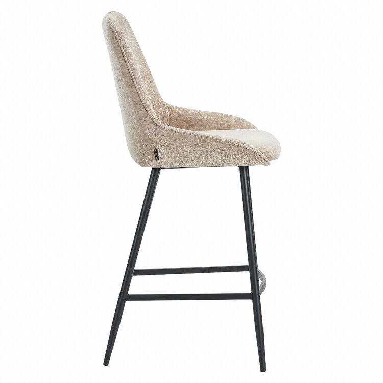 Barkruk Lynn velvet beige 71 cm