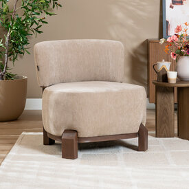 Fauteuil Bliss velvet beige