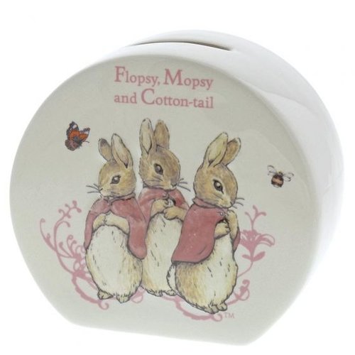 Flopsy, Mopsy & Cotton-tail Money Bank - Beatrix Potter 