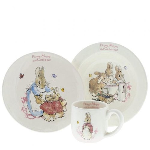 Flopsy, Mopsy & Cotton-tail Three-Piece Nursery Set - Beatrix Potter 