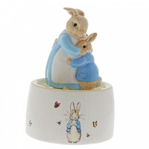 Mrs. Rabbit and Peter Ceramic Musical - Beatrix Potter 