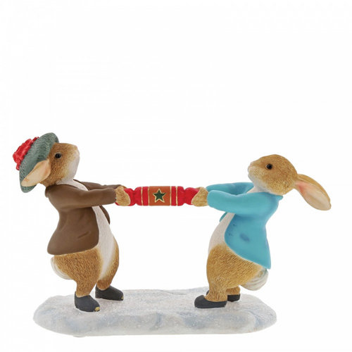Peter Rabbit and Benjamin Pulling a Cracker - Beatrix Potter 