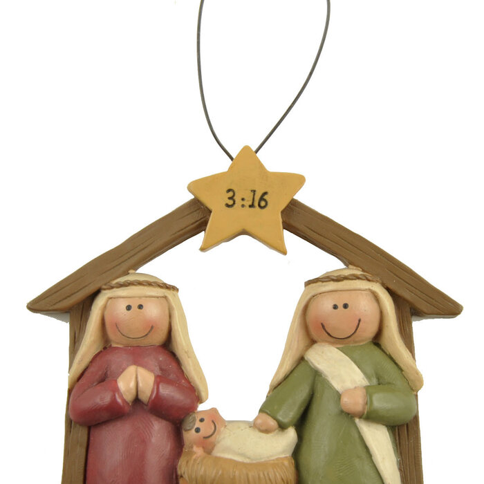 UniekCadeau - Nativity 3:16 (Hanging ornament)