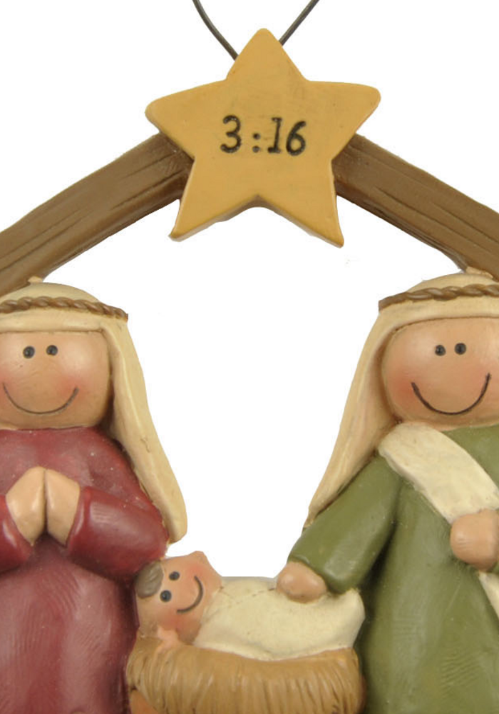 UniekCadeau - Nativity 3:16 (Hanging ornament)