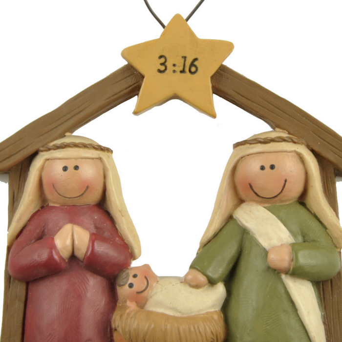UniekCadeau - Nativity 3:16 (Hanging ornament)