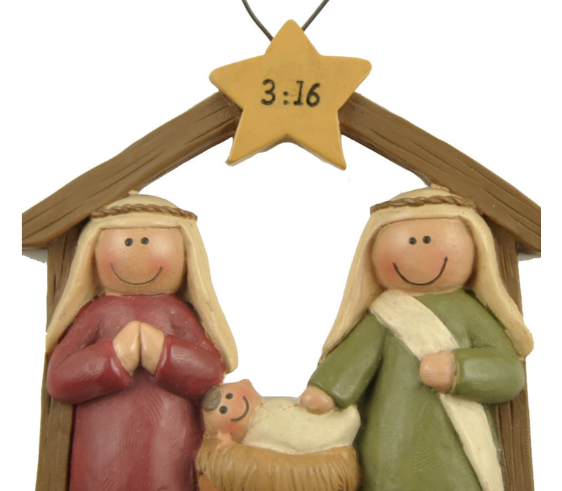 UniekCadeau - Nativity 3:16 (Hanging ornament)