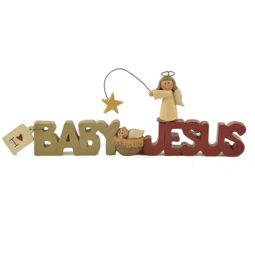 I love baby Jesus (Nativity with angel) - UniekCadeau 