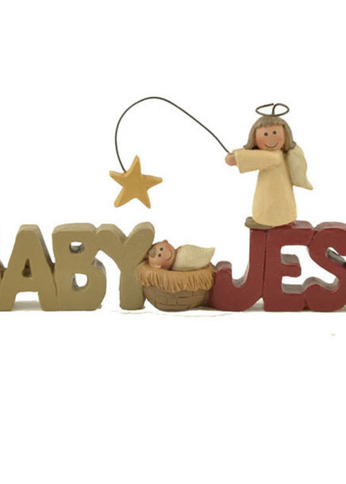UniekCadeau I love baby Jesus (Nativity with angel) - UniekCadeau