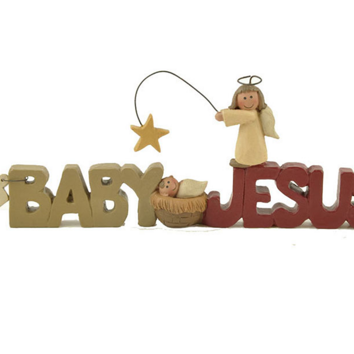UniekCadeau - I love baby Jesus (Nativity with angel)