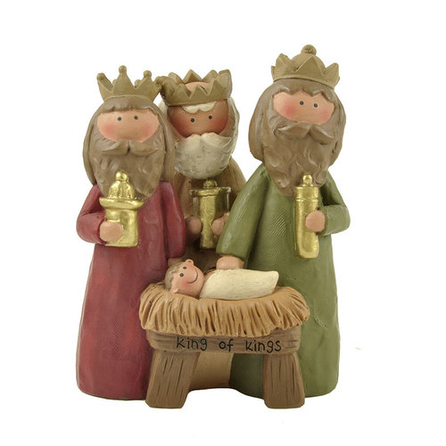 King of Kings (Jesus with Three Wisemen) - UniekCadeau 