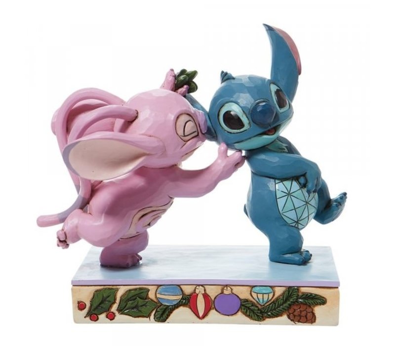 Disney Traditions - Mistletoe Kiss (Stitch and Angel with Mistletoe)