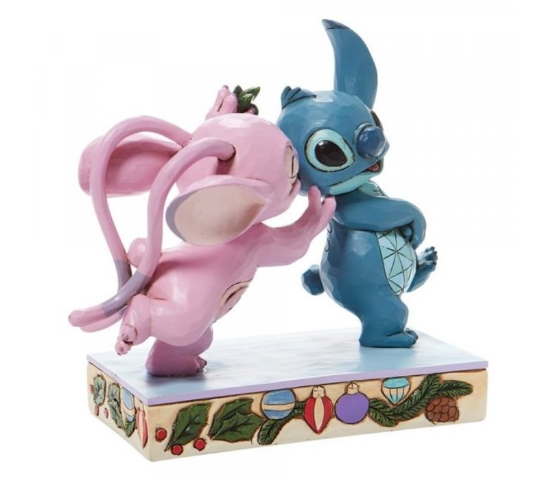 Disney Traditions - Mistletoe Kiss (Stitch and Angel with Mistletoe)